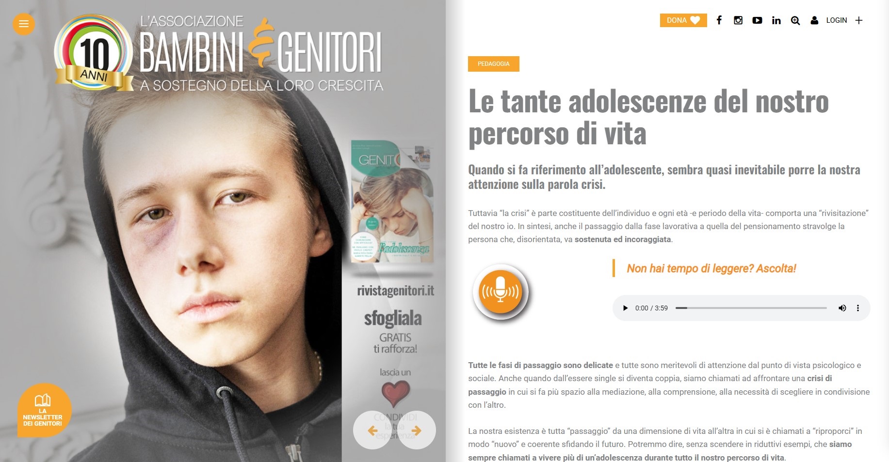 Le tante adolescenze del nostro percorso di vita